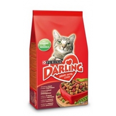 Darling (Дарлінг) Сухий повнораціонний корм для дорослих котів з відбірним м’ясом та доданими овочами 2 кг