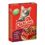 Darling (Дарлінг) Сухий повнораціонний корм для дорослих котів з відбірним м’ясом та доданими овочами 400 г