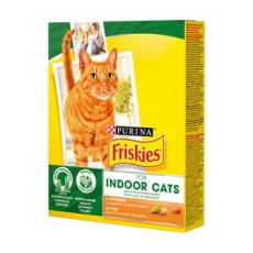 Friskies Indoor (Фріскіс Індор) Сухий повнораціонний корм для дорослих котів з куркою, овочами та садовою травою 400 г