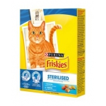 Friskies (Фріскіс) Сухий повнораціонний корм для стерилізованих кішок та кастрованих котів з лососем та доданими овочами 300 г