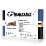 Inspector 1 пипетка для кошек от 1 до 4кг от наружных и внутренних паразитов